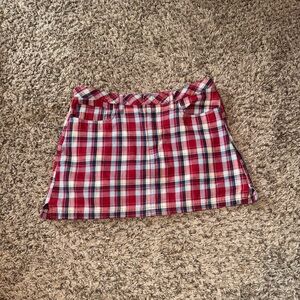 Plaid Mini Skirt